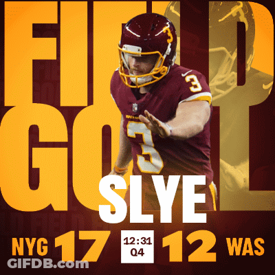 A Poster That Says " Field Go Slye NYC 17 12 Was " GIF