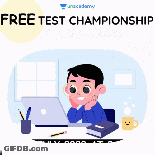 A Poster That Says Free Test Championship For Ldc Exam GIF