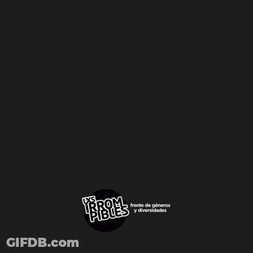 A Poster That Says ' Frente De Generos Y Diversidades ' At The Bottom GIF