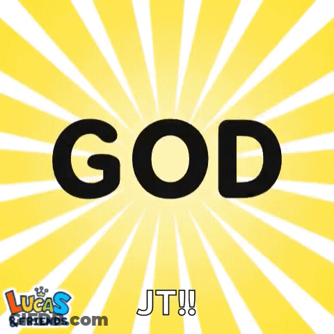 A Poster That Says God Bless You By Lucas And Friends GIF