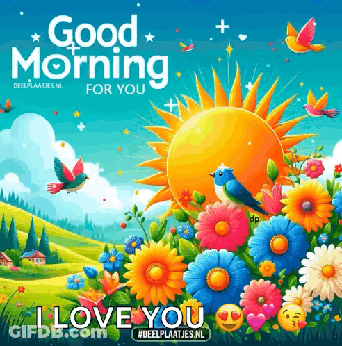 A Poster That Says Good Morning For You GIF