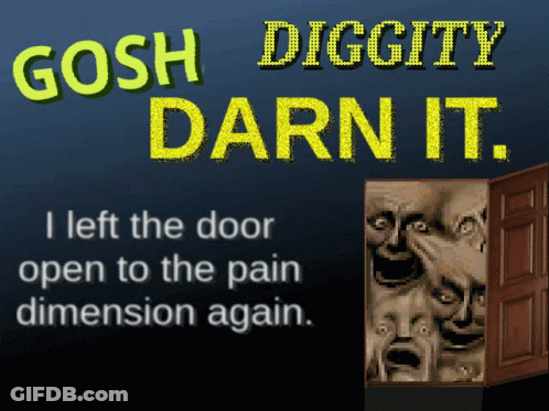Gosh Darn It Poster GIF