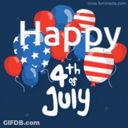 A Poster That Says Happy 4Th Of July GIF