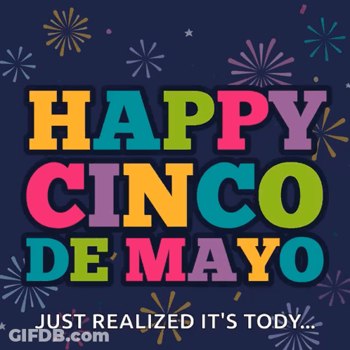 A Poster That Says Happy Cinco De Mayo GIF