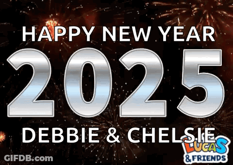 A Poster That Says Happy New Year 2025 GIF