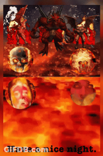 A Poster That Says Have A Nice Night With A Collage Of Images GIF