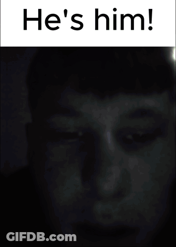 A Poster That Says He 'S Him With A Picture Of A Glowing Object GIF