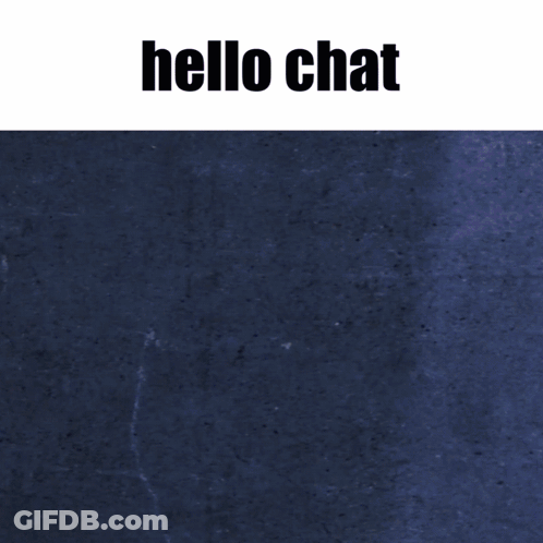 A Poster That Says Hello Chat With A Picture Of A Woman GIF