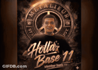 A Poster That Says Hollin ' Roast 11 GIF