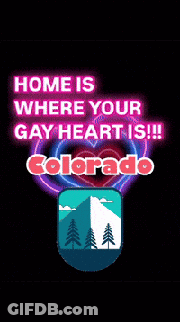 A Poster That Says Home Is Where Your Gay Heart Is GIF