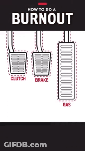 A Poster That Says How To Do A Burnout GIF
