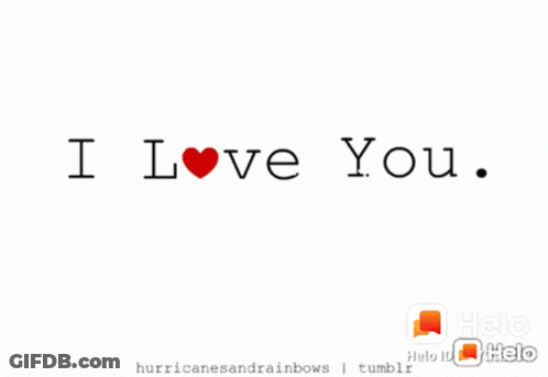 A Poster That Says I Adore You On It GIF