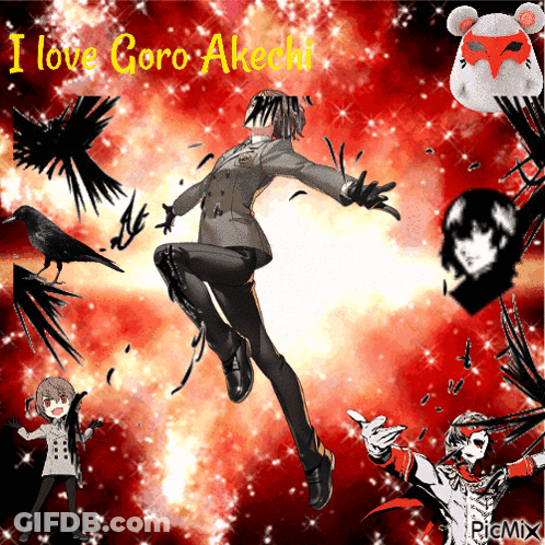 A Poster That Says I Love Coro Akichi GIF