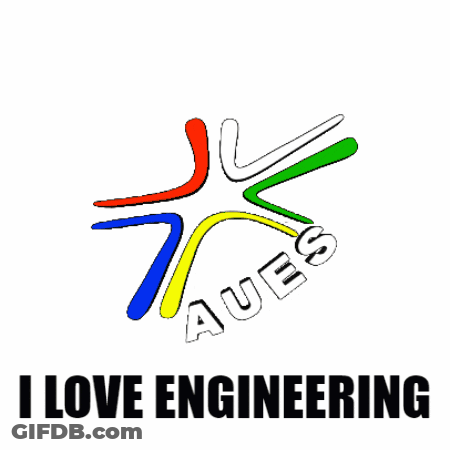 A Poster That Says ' I Love Engineering ' On The Bottom GIF