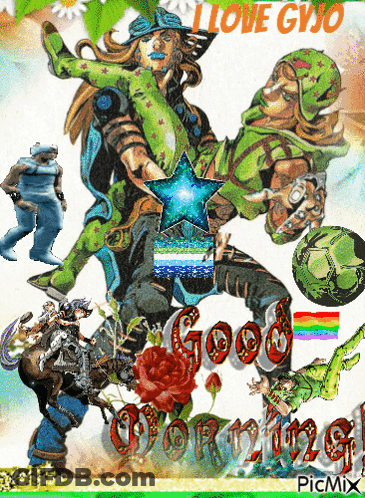 A Poster That Says I Love Gyjo Good Morning On It GIF