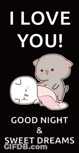 A Poster That Says I Love You ! Good Night And Sweet Dreams GIF