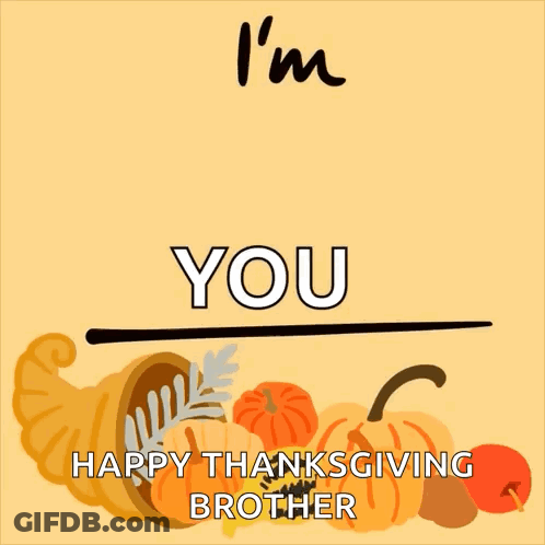 A Poster That Says I 'M Thankful For You GIF