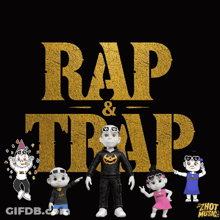 A Poster That Says " If You Love Rap Try Finding This Album By Zhot Rap & Trap " GIF