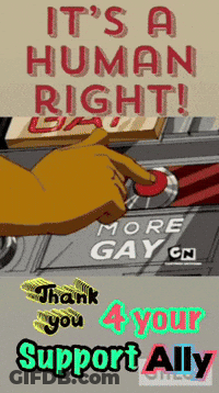 A Poster That Says It 'S A Human Right On It GIF