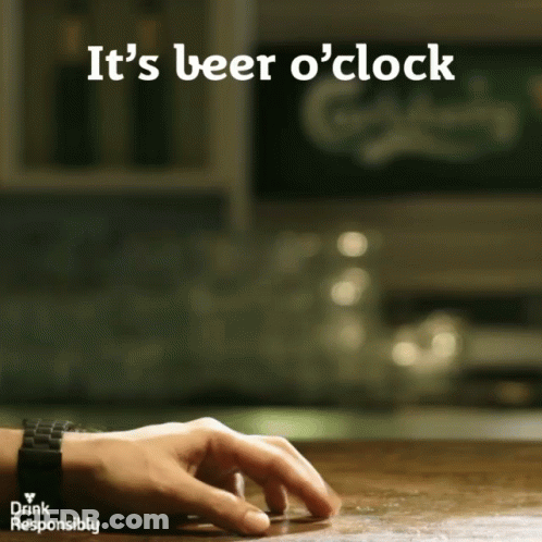 Poster Saying Its Beer O Clock GIF