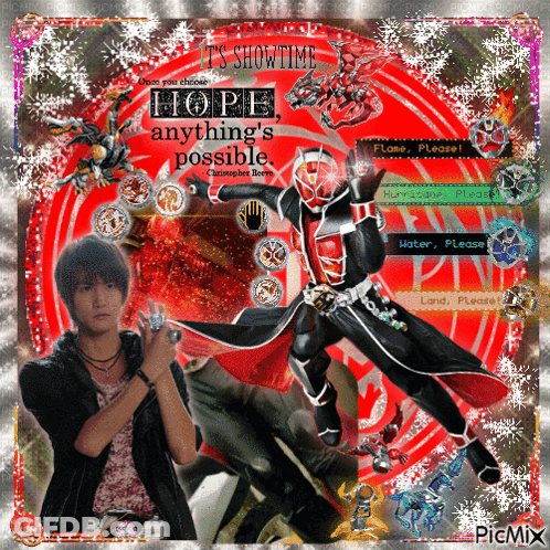 A Poster That Says ' It 'S Showtime Hope Anything 'S Possible ' On The Top GIF