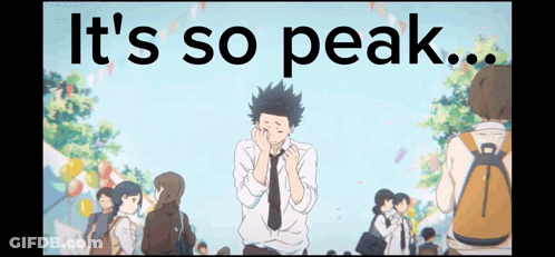A Poster That Says It 'S So Peak With A Man In A Tie GIF