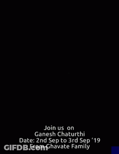 A Poster That Says Join Us On Ganesh Chaturthi On It GIF