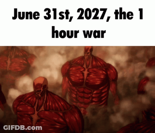 June 31St 2027 The 1 Hour War Poster GIF