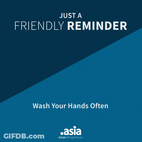 A Poster That Says Just A Friendly Reminder Asian GIF