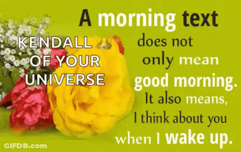 A Poster That Says Kendall Of Your Universe On It GIF