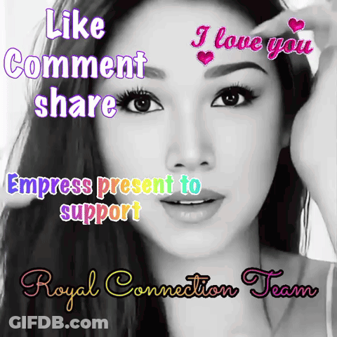 A Poster That Says Like Comment Share Empress Present To Support GIF