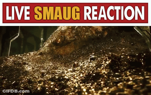 A Poster That Says Live Smaug Reaction On It GIF