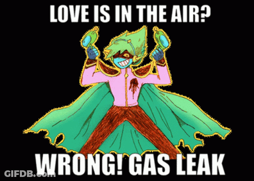 A Poster That Says Love Is In The Air GIF