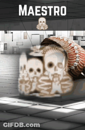 A Poster That Says Maestro On It GIF