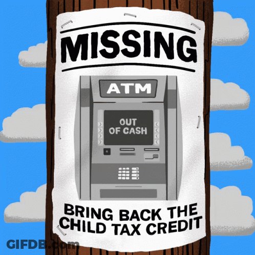 A Poster That Says Missing Atm On It GIF
