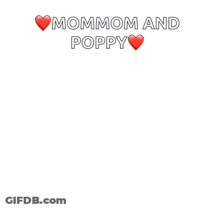 A Poster That Says Mommom And Poppy Awesome In Blue Letters GIF