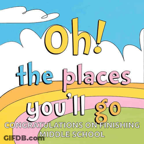 A Poster That Says Oh The Places You Ll Go GIF