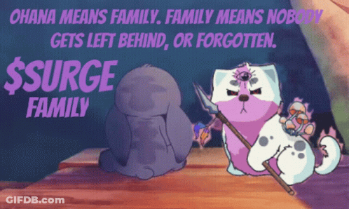 A Poster That Says " Ohana Means Family Family Means Nobody Gets Left Behind Or Forgotten " GIF