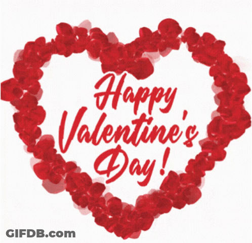 A Poster That Says Shine On Happy Valentine 'S Day On It GIF