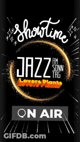 A Poster That Says Showtime Jazz On Air GIF