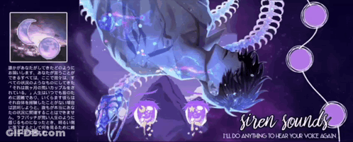 A Poster That Says ' Siren Sounds ' On The Bottom GIF