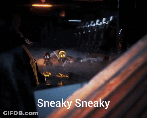 A Poster That Says Sneaky Sneaky On The Bottom GIF