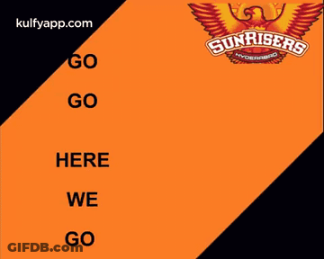 A Poster That Says Sunrisers Orange Army GIF