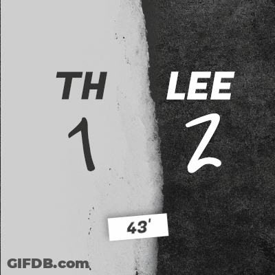 A Poster That Says Th 1 Lee 2 And 43 ' On It GIF