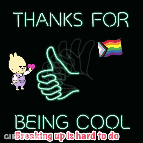 A Poster That Says Thanks For Being Cool GIF