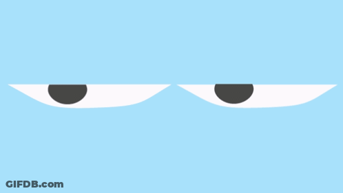 A Poster That Says That 'S Sus With Two Eyes GIF