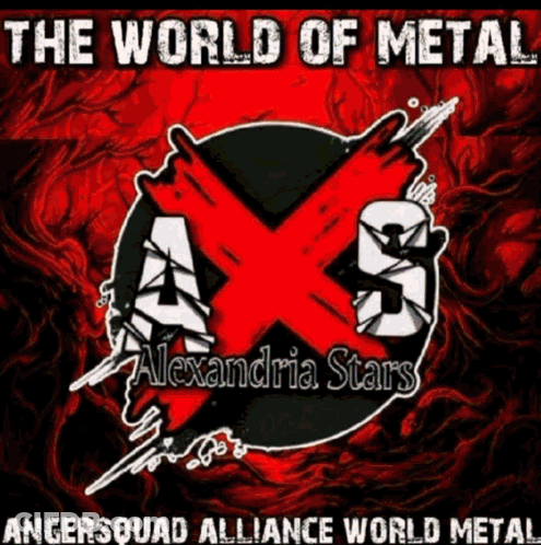 A Poster That Says The World Of Metal GIF