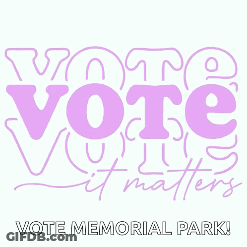 A Poster That Says Vote It Matters GIF