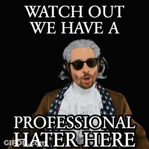 A Poster That Says Watch Out We Have A Professional Hatter Here GIF