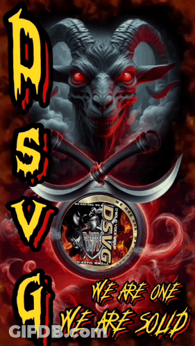 A Poster That Says We Are One We Are Solid With A Goat GIF